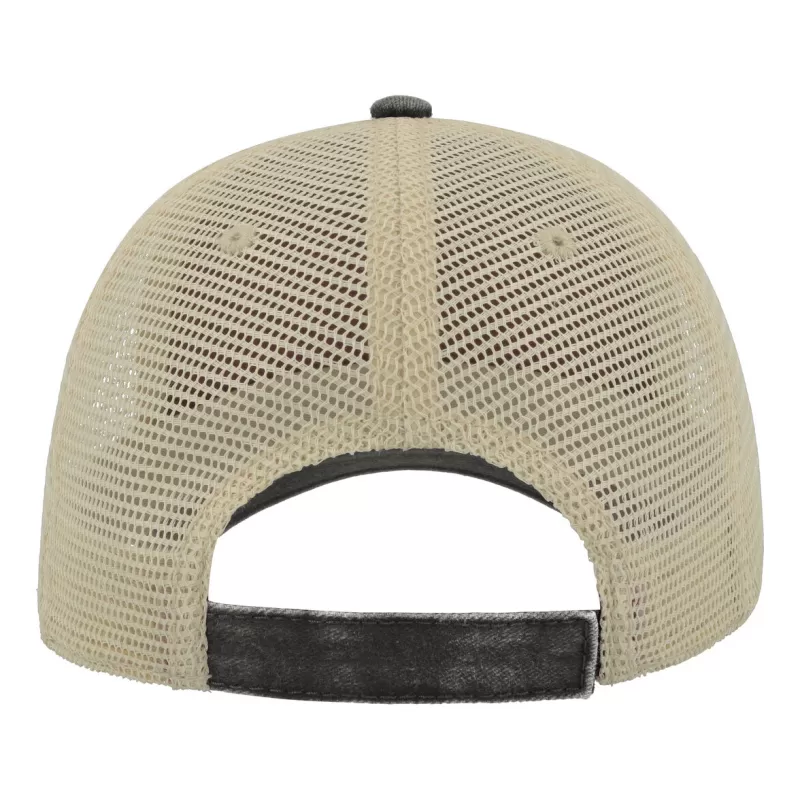 Casquette 6 panneaux visière préformée, panneaux avant non structurés, velcro, 250 g/m²