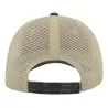 Casquette 6 panneaux visière préformée, panneaux avant non structurés, velcro, 250 g/m²
