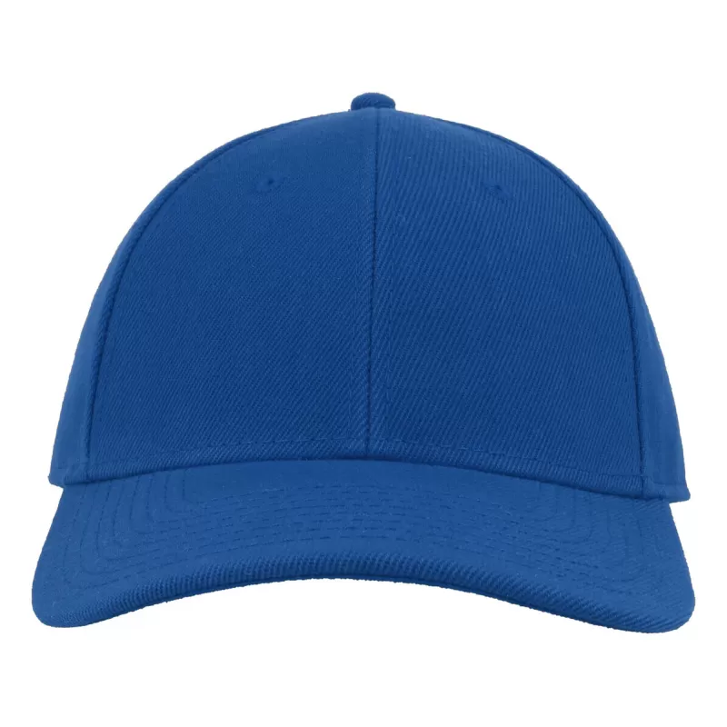 Casquette baseball 6 pans en polyester recyclé, visière précourbée, 300 g/m²