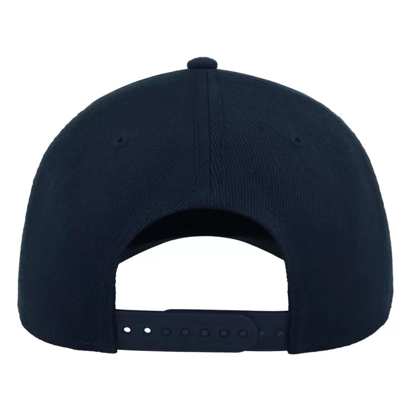 Casquette baseball 6 pans en polyester recyclé, visière précourbée, 300 g/m²