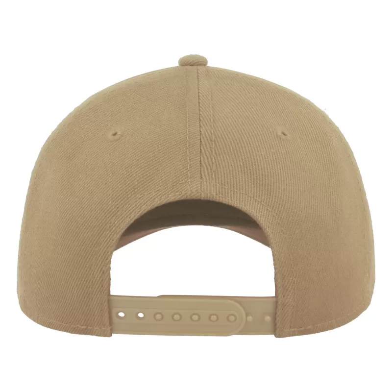 Casquette baseball 6 pans en polyester recyclé, visière précourbée, 300 g/m²