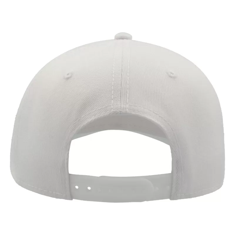 Casquette baseball 6 pans en polyester recyclé, visière précourbée, 300 g/m²