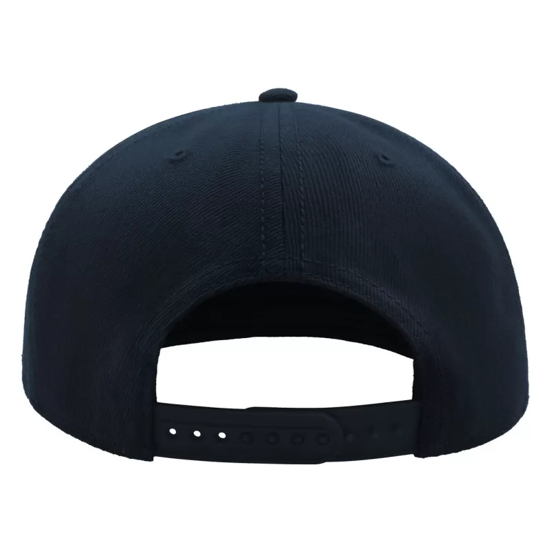 Casquette enfant 6 panneaux snapback visière plate en polyester recyclé, 300 g/m²