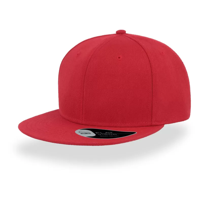 Casquette enfant 6 panneaux snapback visière plate en polyester recyclé, 300 g/m²