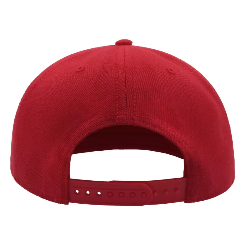 Casquette enfant 6 panneaux snapback visière plate en polyester recyclé, 300 g/m²
