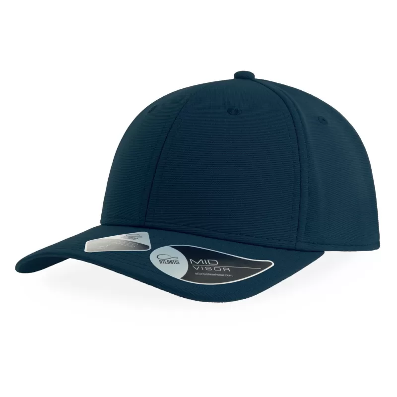 Casquette de sport 6 panneaux tissu respirant, en polyester recyclé ajustable, 230 g/m²