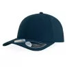 Casquette de sport 6 panneaux tissu respirant, en polyester recyclé ajustable, 230 g/m²
