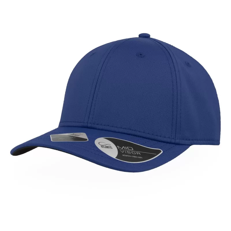 Casquette de sport 6 panneaux, visière préformée, en nylon et coton, 250 g/m²
