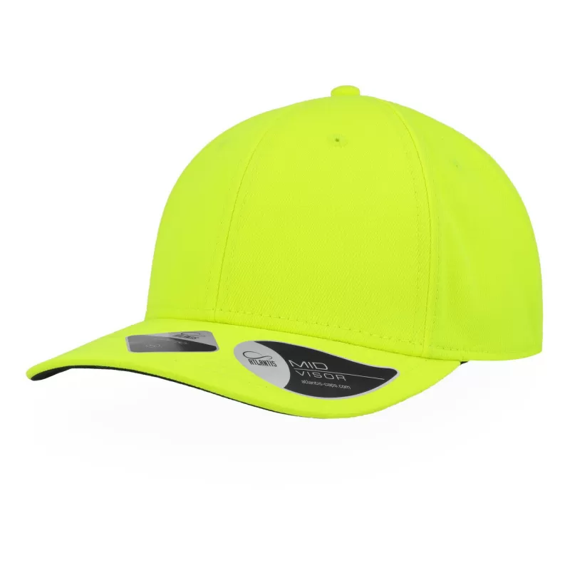 Casquette de sport 6 panneaux, visière préformée, en nylon et coton, 250 g/m²