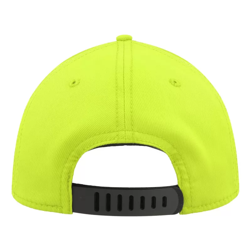 Casquette de sport 6 panneaux, visière préformée, en nylon et coton, 250 g/m²