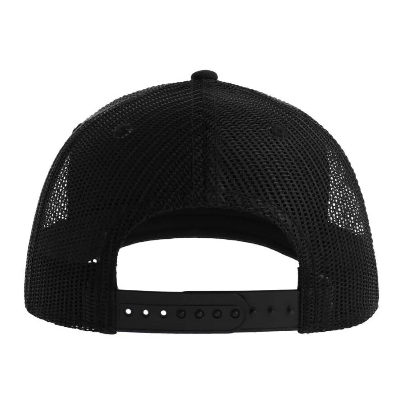 Casquette trucker 6 panneaux, coutures contrastées, en coton et polyester, 280 g/m²