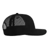 Casquette trucker 6 panneaux, coutures contrastées, en coton et polyester, 280 g/m²