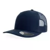 Casquette trucker 6 panneaux, coutures contrastées, en coton et polyester, 280 g/m²
