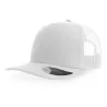Casquette trucker 6 panneaux, coutures contrastées, en coton et polyester, 280 g/m²