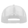 Casquette 6 panneaux visière plate style trucker en polyester recyclé, 300 g/m²