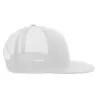 Casquette 6 panneaux visière plate style trucker en polyester recyclé, 300 g/m²