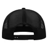 Casquette 6 panneaux visière plate style trucker en polyester recyclé, 300 g/m²