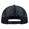 Casquette 6 panneaux visière plate style trucker en polyester recyclé, 300 g/m²