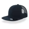 Casquette 6 panneaux visière plate style trucker en polyester recyclé, 300 g/m²