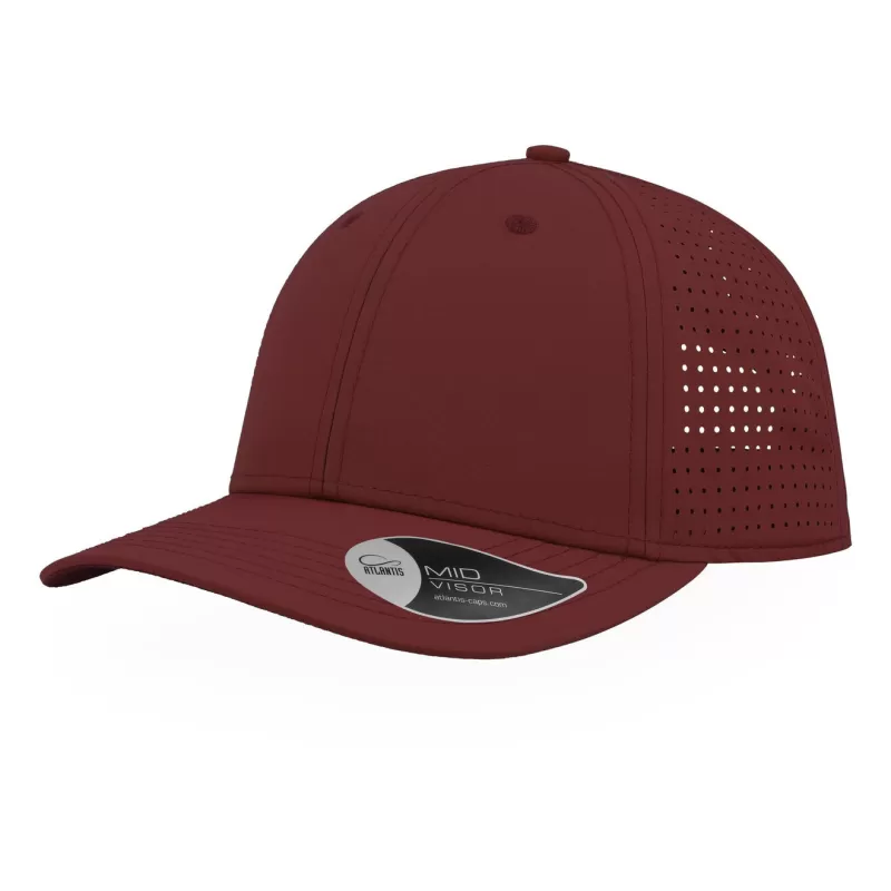Casquette 6 panneaux ventilée Breezy en nylon léger, visière préformée, 110 g/m²