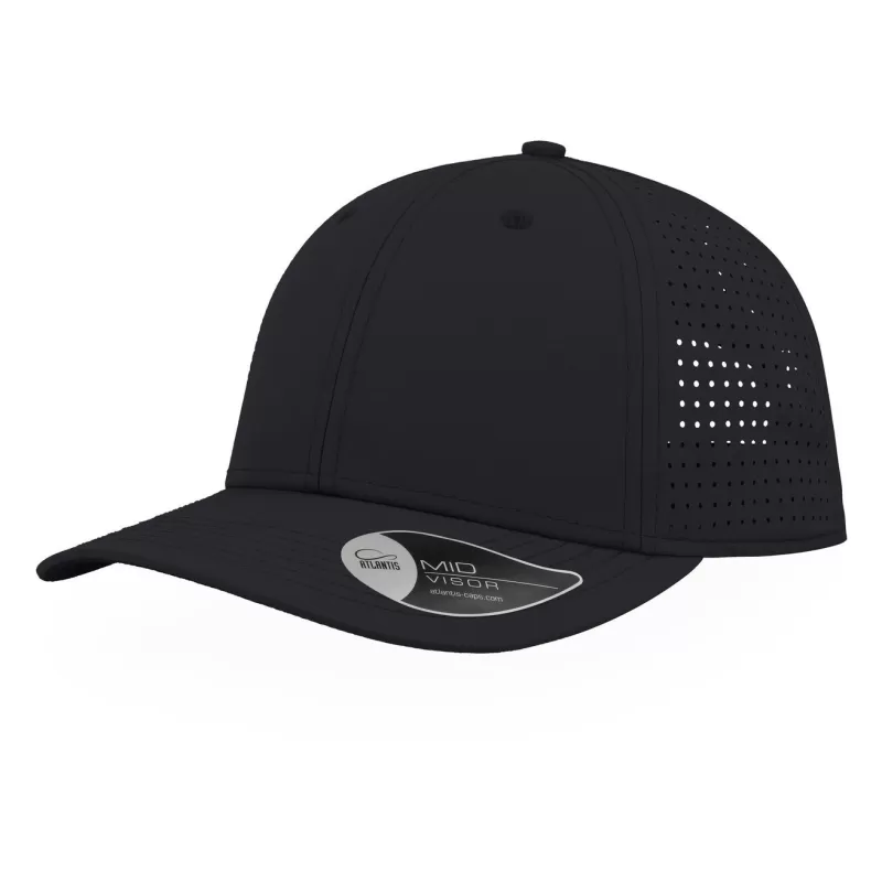 Casquette 6 panneaux ventilée Breezy en nylon léger, visière préformée, 110 g/m²