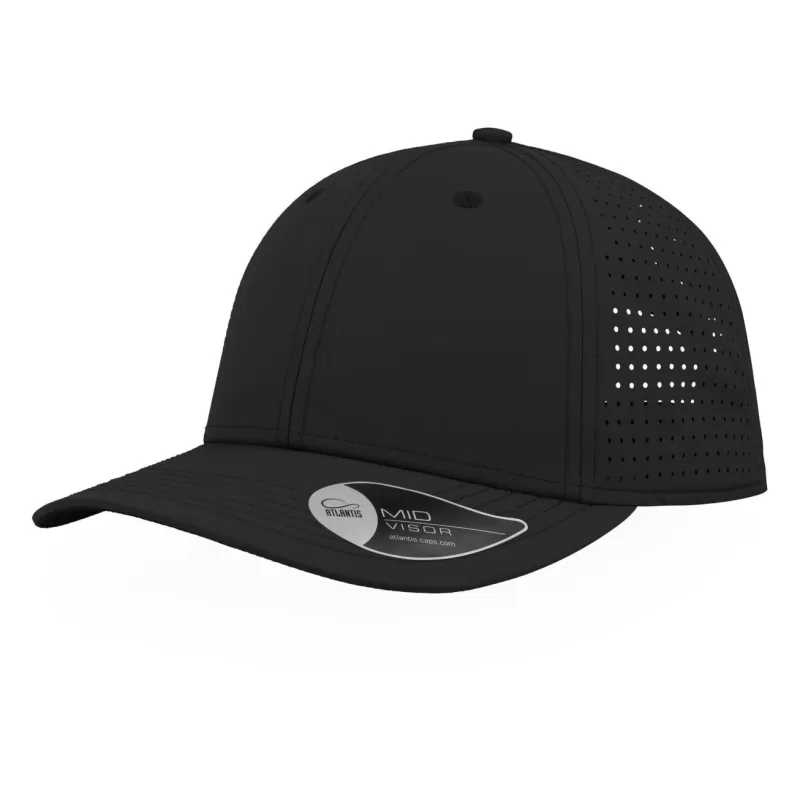 Casquette 6 panneaux ventilée Breezy en nylon léger, visière préformée, 110 g/m²