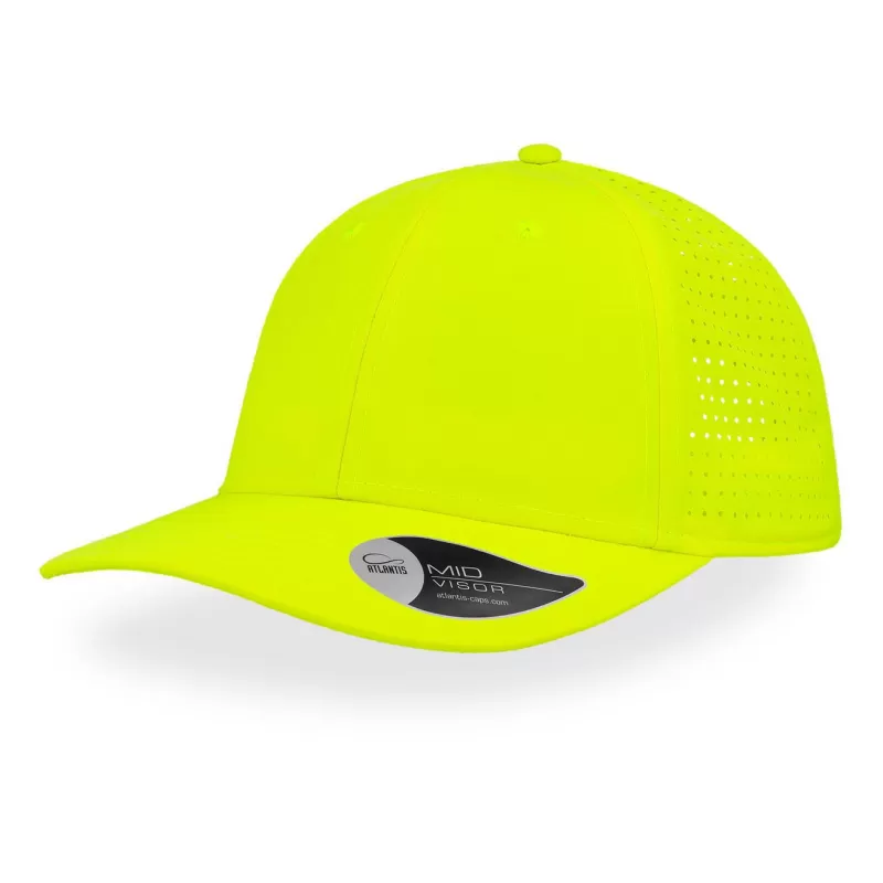 Casquette 6 panneaux ventilée Breezy en nylon léger, visière préformée, 110 g/m²