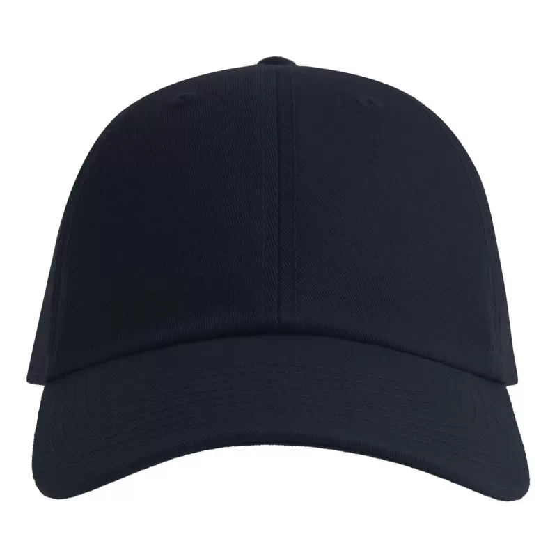 Casquette baseball 6 pans en coton bio et recyclé, panneaux non structurés, 280 g/m²