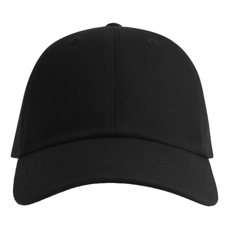 Casquette baseball 6 pans en coton bio et recyclé, panneaux non structurés, 280 g/m²