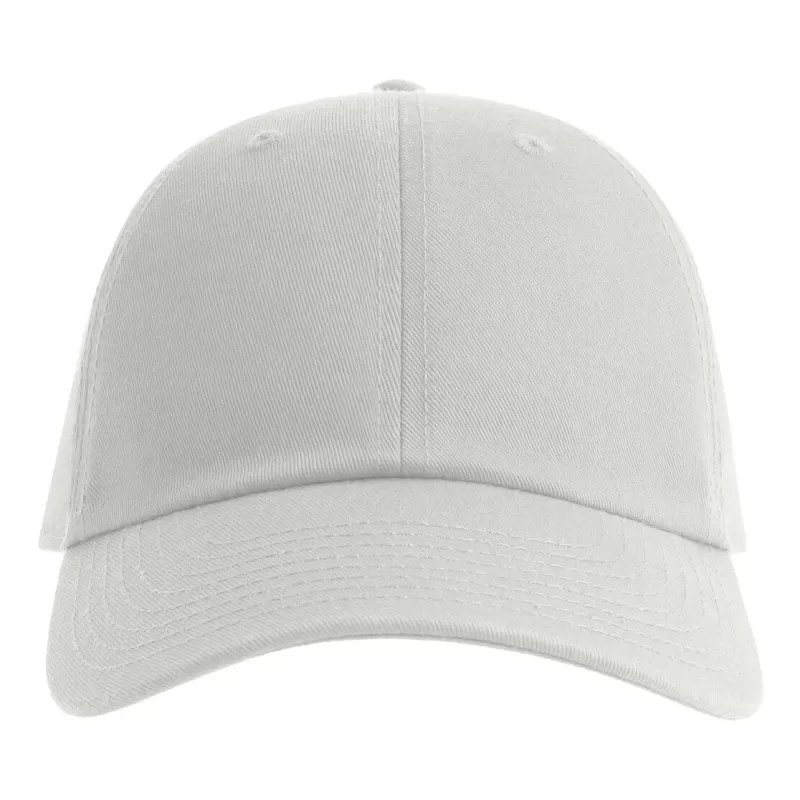 Casquette baseball 6 pans en coton bio et recyclé, panneaux non structurés, 280 g/m²