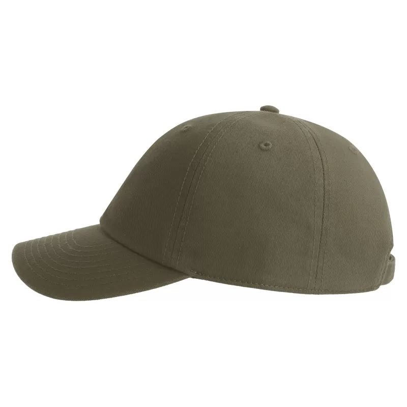 Casquette baseball 6 pans en coton bio et recyclé, panneaux non structurés, 280 g/m²