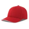 Casquette 6 pans contrastée en coton brossé organique et recyclé, 278 g/m²