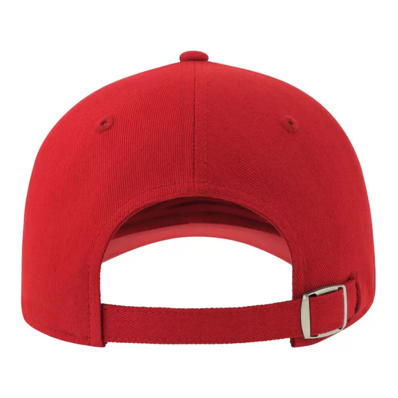 Casquette 6 pans contrastée en coton brossé organique et recyclé, 278 g/m²