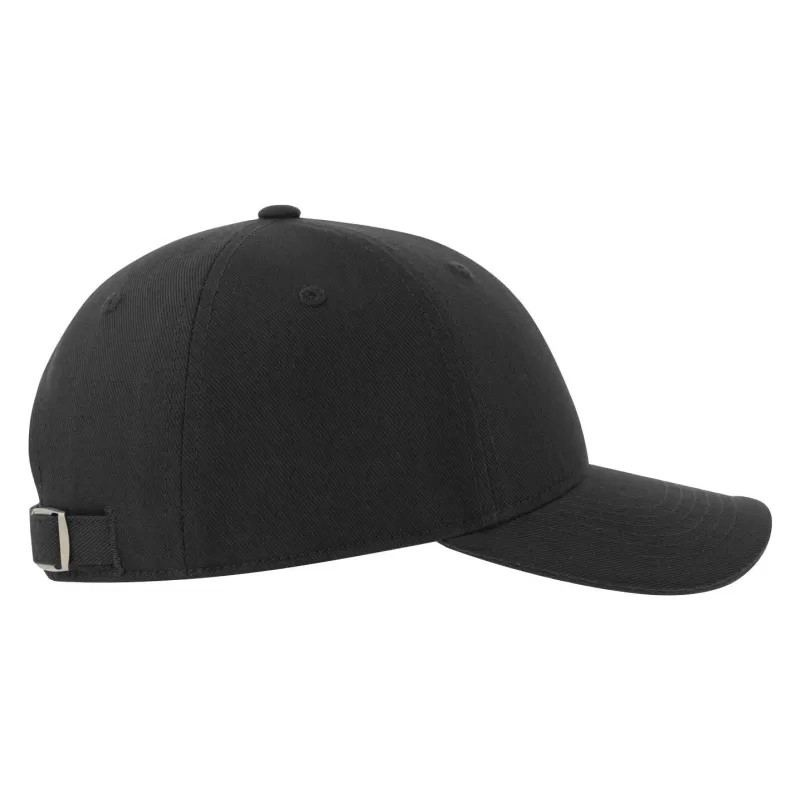 Casquette 6 pans contrastée en coton brossé organique et recyclé, 278 g/m²