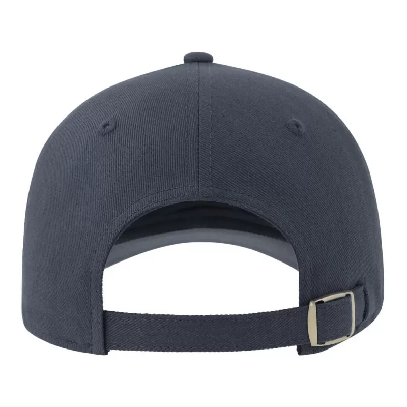 Casquette 6 pans contrastée en coton brossé organique et recyclé, 278 g/m²