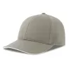 Casquette 6 pans contrastée en coton brossé organique et recyclé, 278 g/m²
