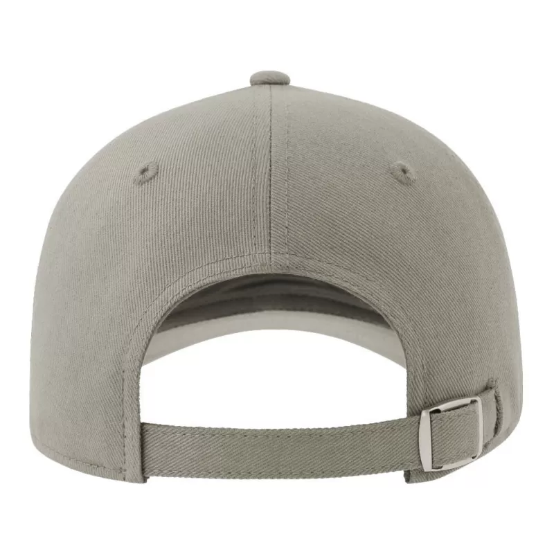 Casquette 6 pans contrastée en coton brossé organique et recyclé, 278 g/m²