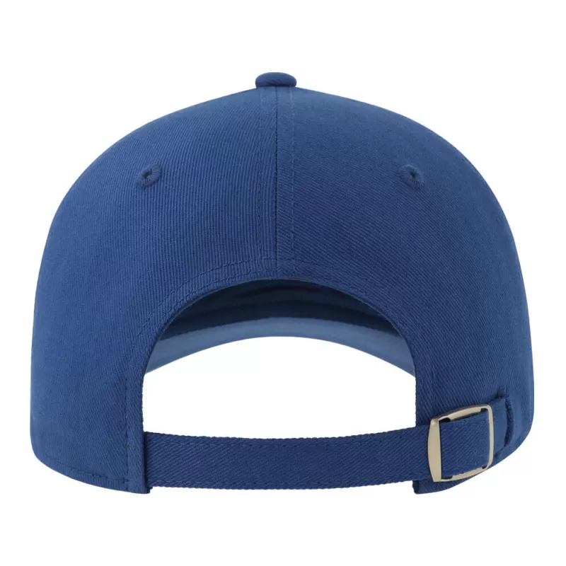 Casquette 6 pans contrastée en coton brossé organique et recyclé, 278 g/m²