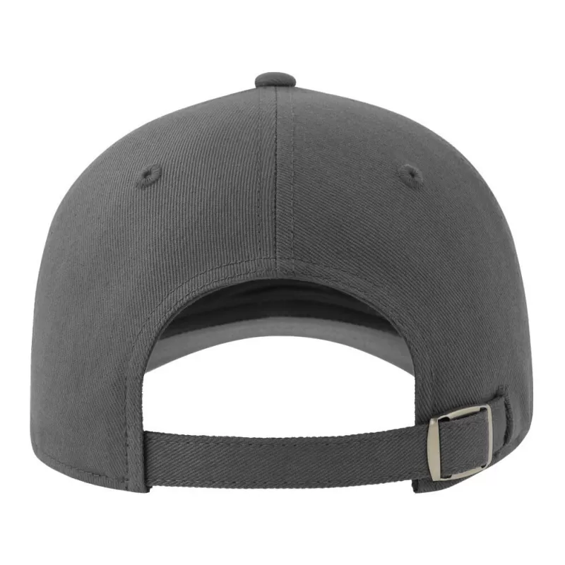 Casquette 6 pans contrastée en coton brossé organique et recyclé, 278 g/m²