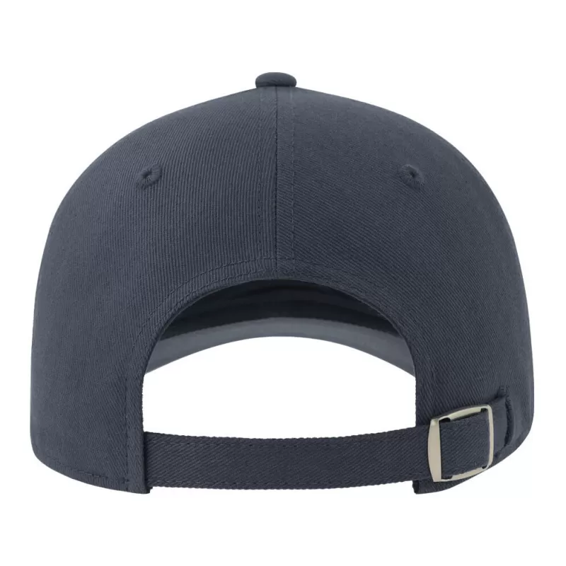 Casquette 6 pans contrastée en coton brossé organique et recyclé, 278 g/m²