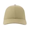 Casquette 6 pans contrastée en coton brossé organique et recyclé, 278 g/m²