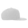 Casquette Snap 6 panneaux visière plate en polyester recyclé style streetwear, 300 g/m²