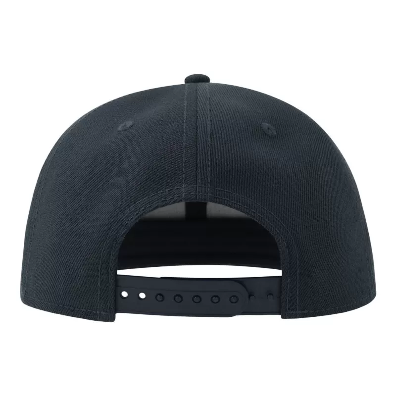 Casquette Snap 6 panneaux visière plate en polyester recyclé style streetwear, 300 g/m²