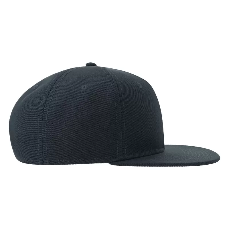 Casquette Snap 6 panneaux visière plate en polyester recyclé style streetwear, 300 g/m²