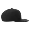 Casquette Snap 6 panneaux visière plate en polyester recyclé style streetwear, 300 g/m²