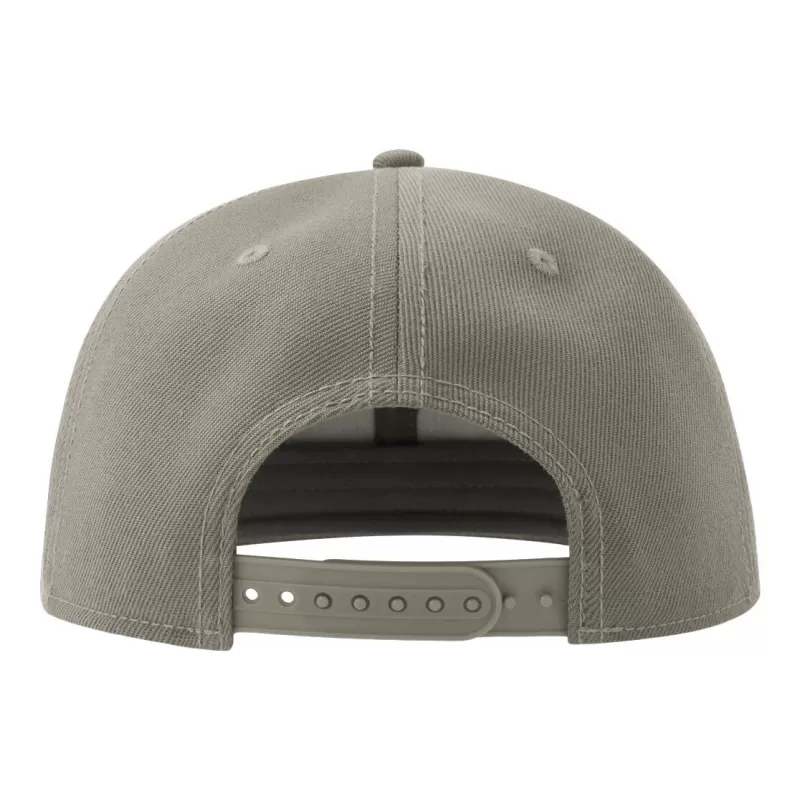 Casquette Snap 6 panneaux visière plate en polyester recyclé style streetwear, 300 g/m²