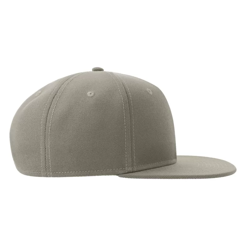 Casquette Snap 6 panneaux visière plate en polyester recyclé style streetwear, 300 g/m²