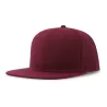 Casquette Snap 6 panneaux visière plate en polyester recyclé style streetwear, 300 g/m²