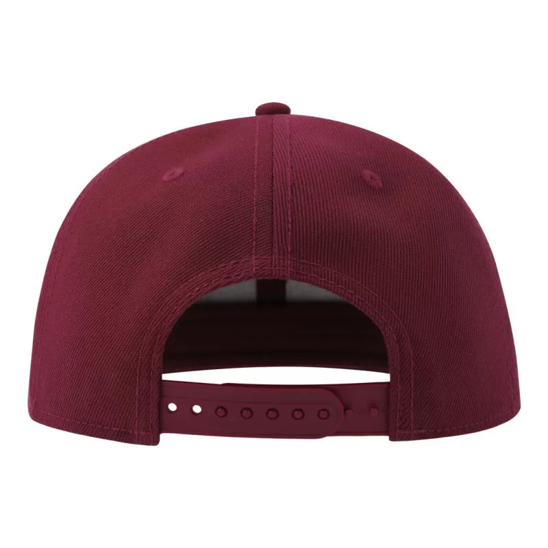 Casquette Snap 6 panneaux visière plate en polyester recyclé style streetwear, 300 g/m²