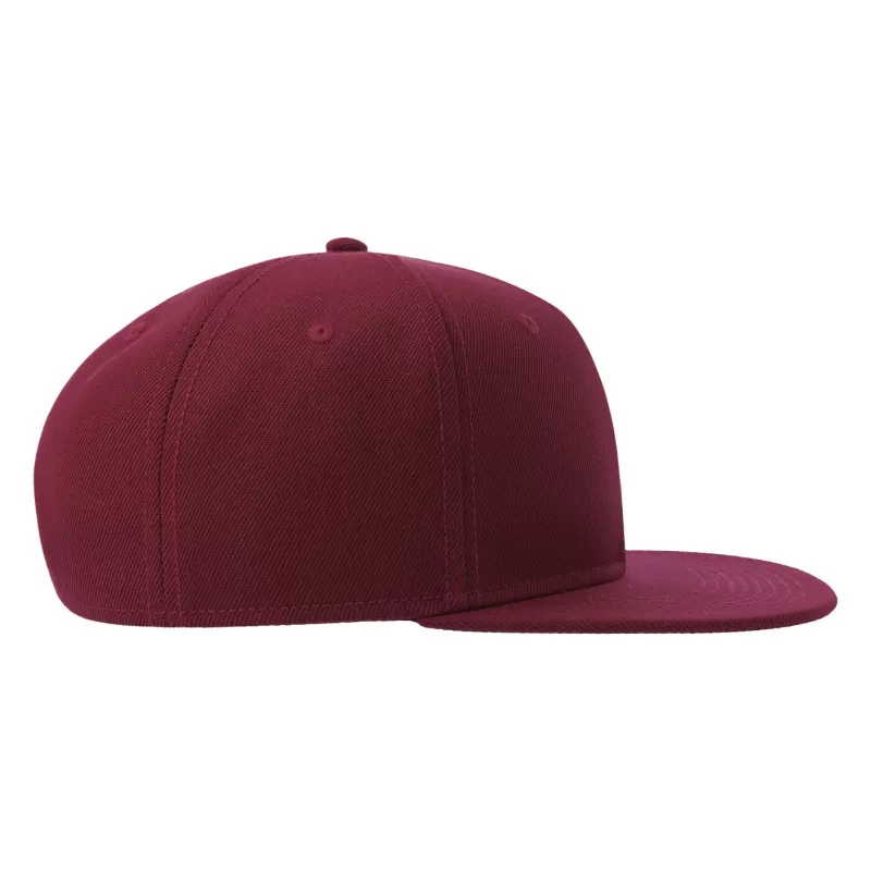 Casquette Snap 6 panneaux visière plate en polyester recyclé style streetwear, 300 g/m²